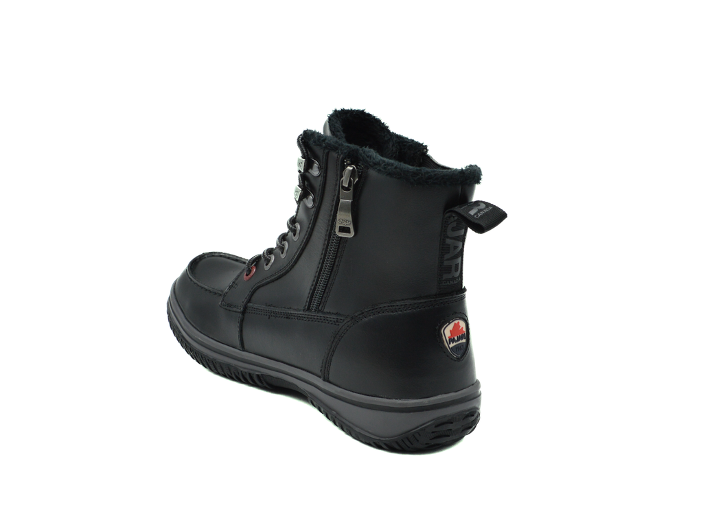 PAJAR Men's Pummel Winter Boots - Waterproof Leather, -30°C Rated, Fleece Lined, With Side Zippers For Easy On/Off