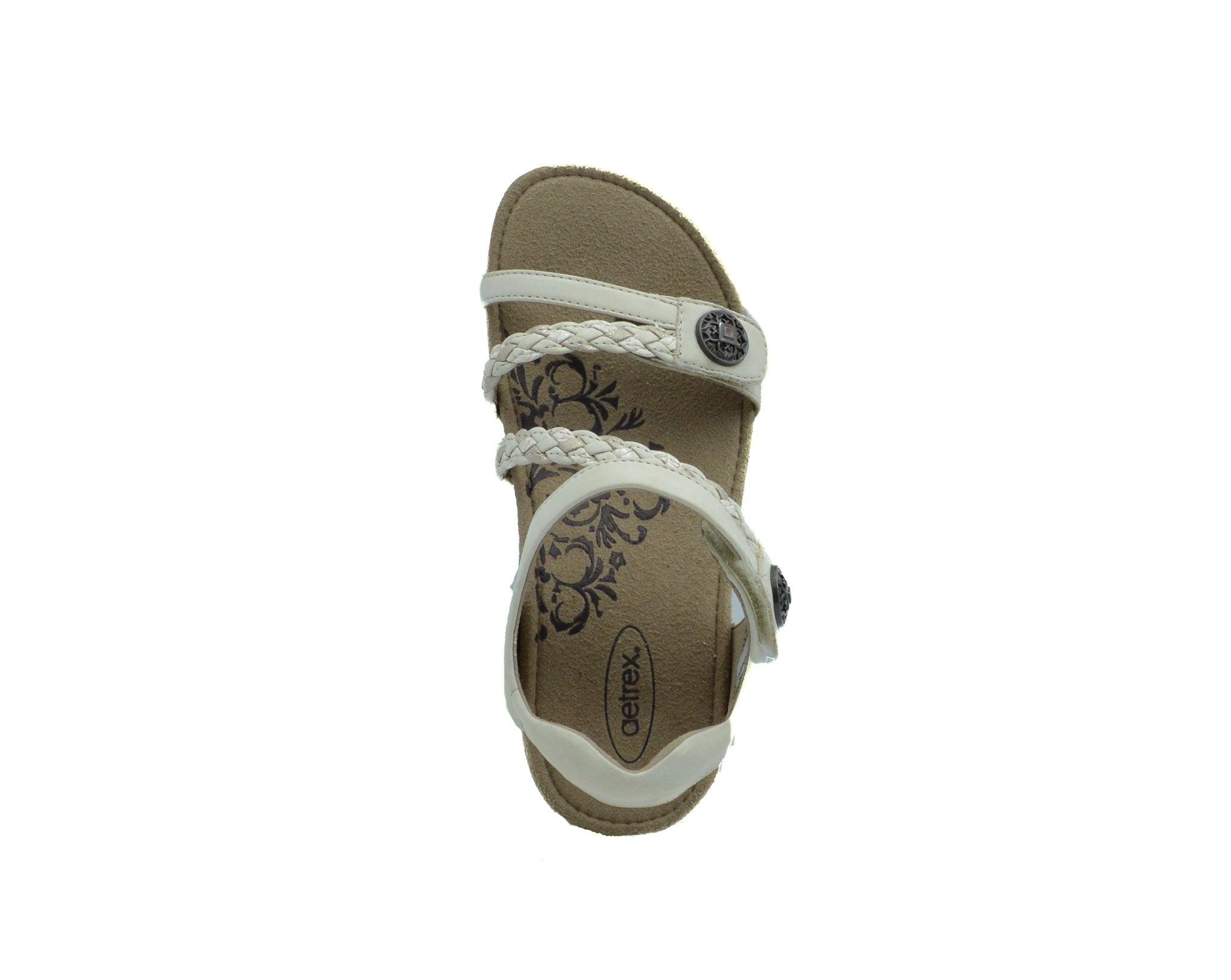 AETREX Jillian Braided Quarter Strap Sandal