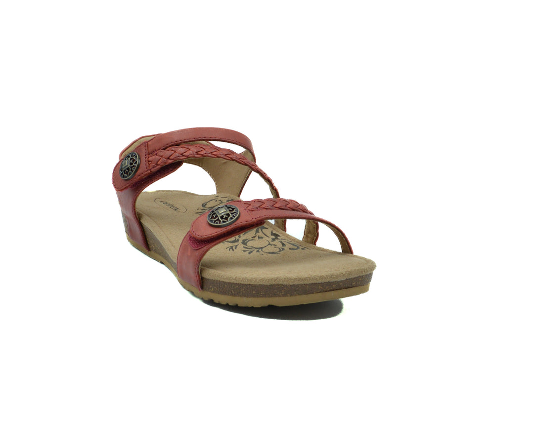 AETREX Jillian Braided Quarter Strap Sandal