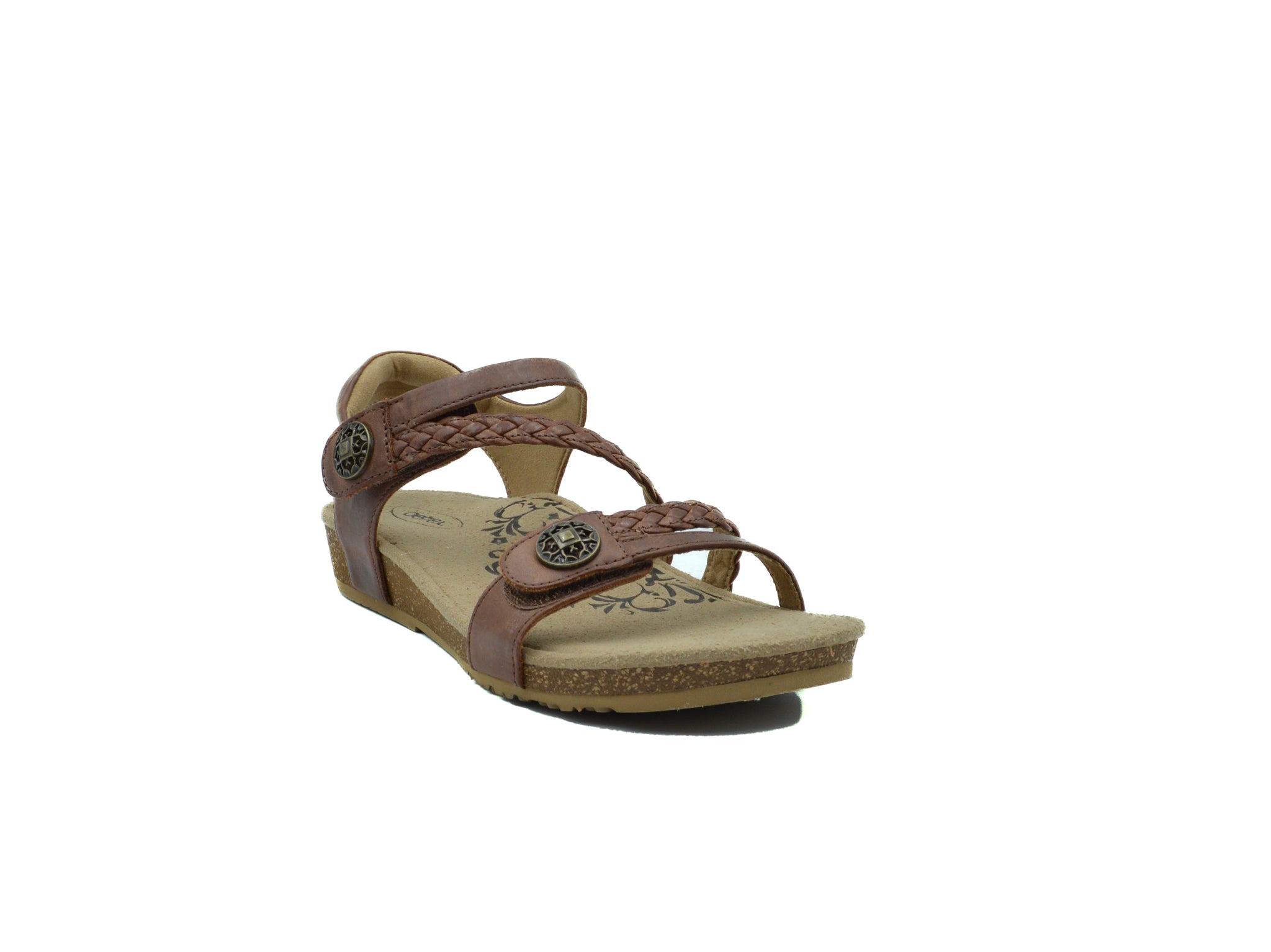 AETREX Jillian Braided Quarter Strap Sandal