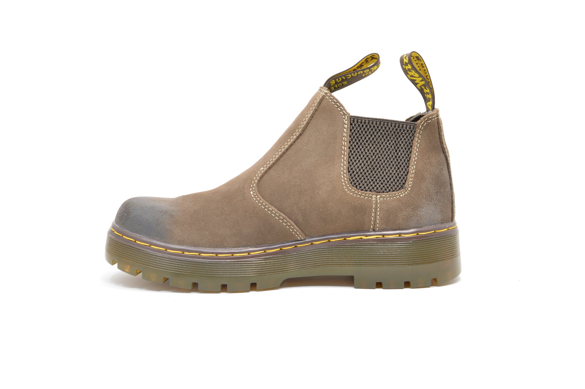 DR. MARTENS HARDIE SUEDE CHELSEA WORK BOOTS